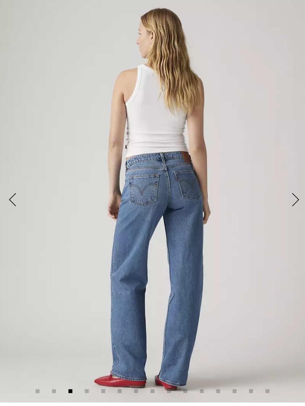 Levi’s Low Loose Jeans Women’s 28x32 Medium Wash Low Rise Baggy Wide Leg - Picture 3 of 11